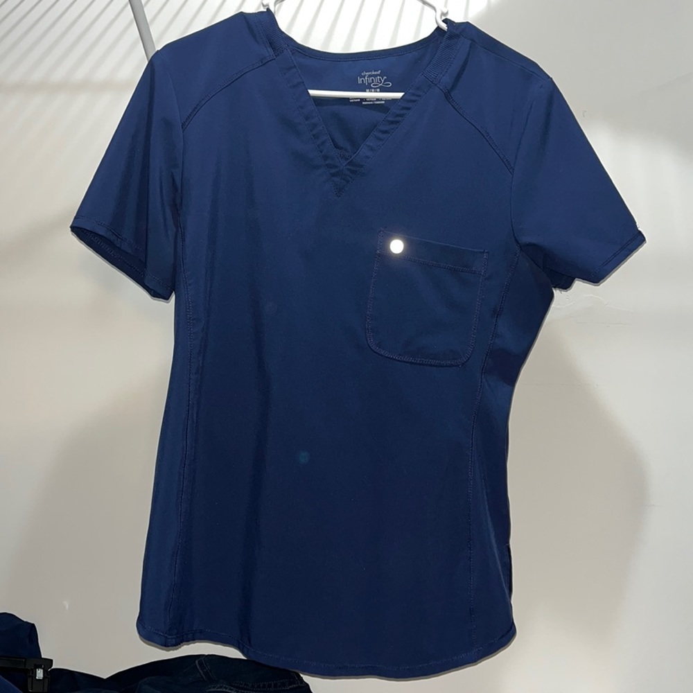 Cherokee infinity scrub top navy size medium